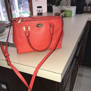 Orange Michael Kors Cross body purse